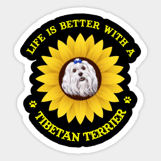 Tibetan Terrier Lovers Sticker